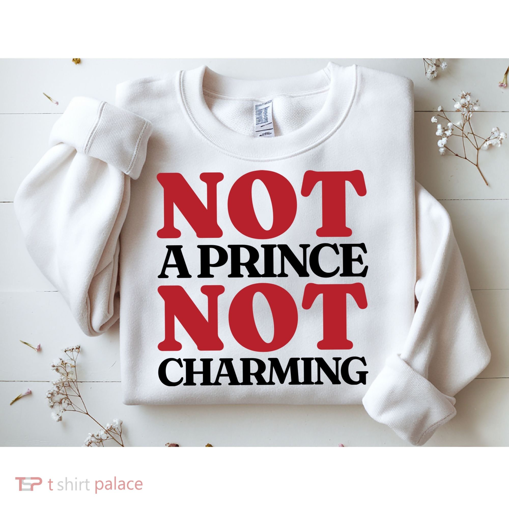 Not Prince Charming Funny Gift For Him Sweatshirt