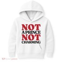 Not Prince Charming Funny Gift For Him Kids Hoodie thumb 0