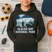 National Park Conservation Glacier Bay National Park Kids Hoodie thumb 2