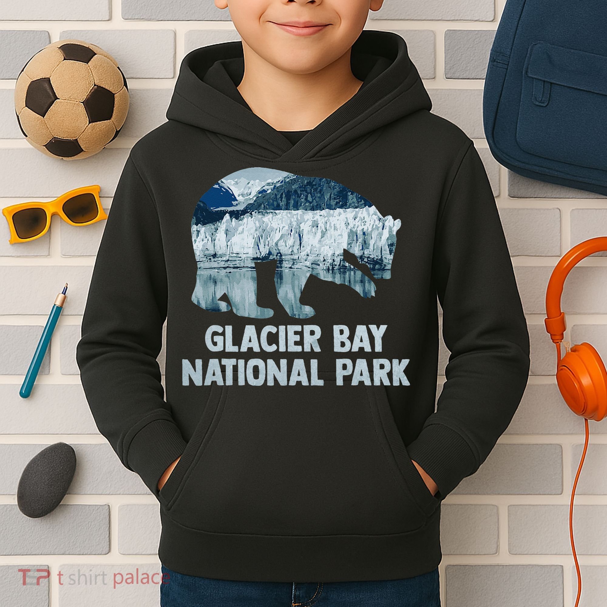 National Park Conservation Glacier Bay National Park Kids Hoodie