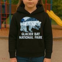 National Park Conservation Glacier Bay National Park Kids Hoodie thumb 3