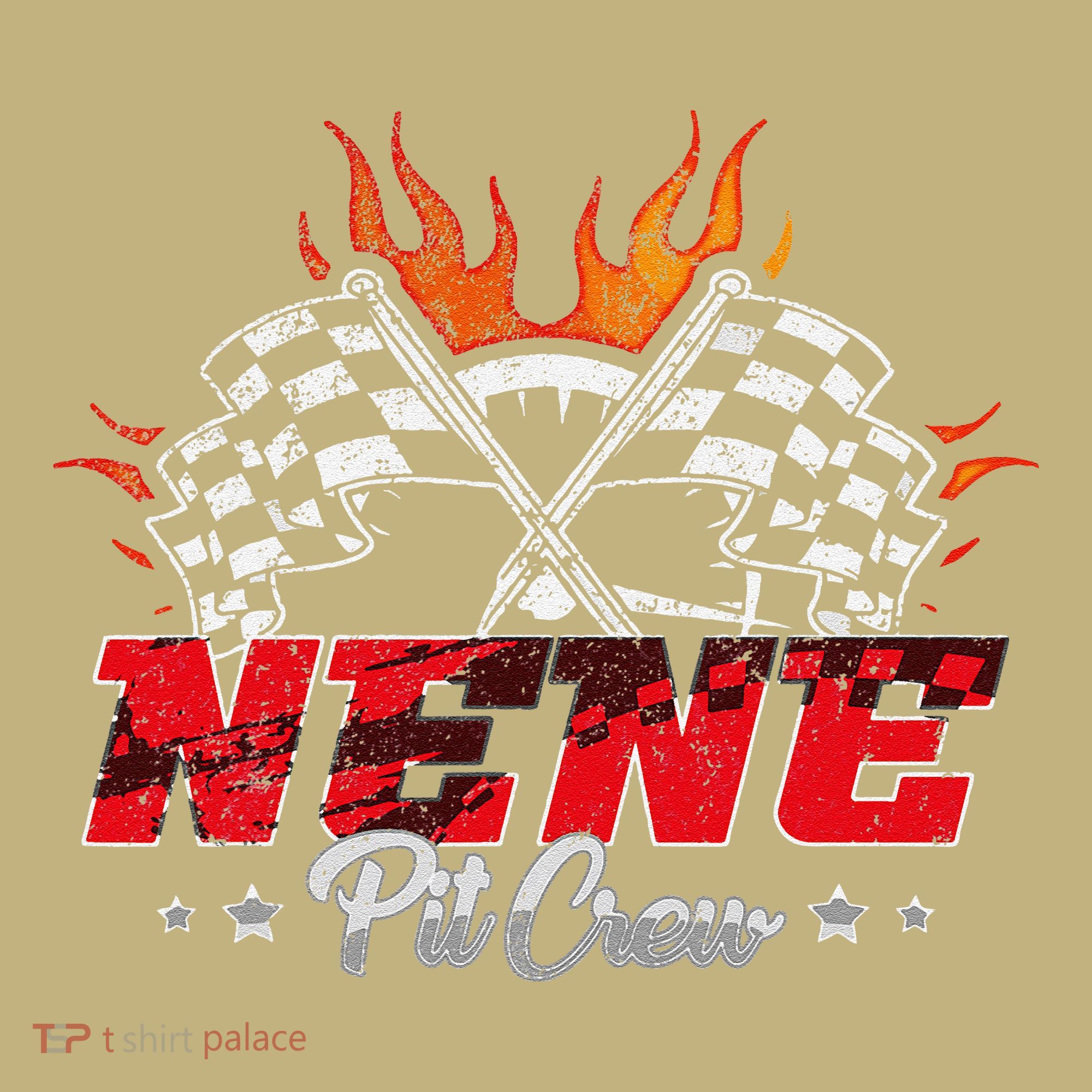 Nene Pit Crew Race Car Birthday Party Racing Family T-Shirt