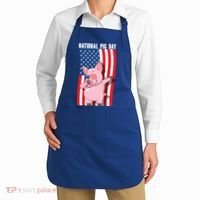 National Pig Day Dabbing Usa Flag Gift Apron thumb 2