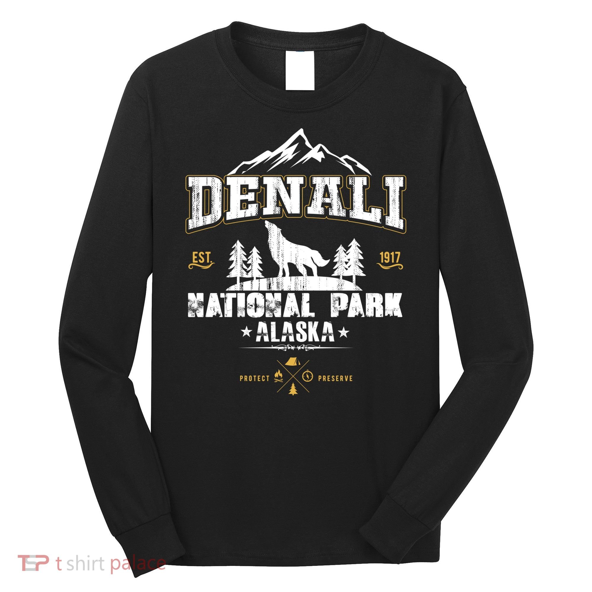 National Park Denali Alaska Long Sleeve Shirt