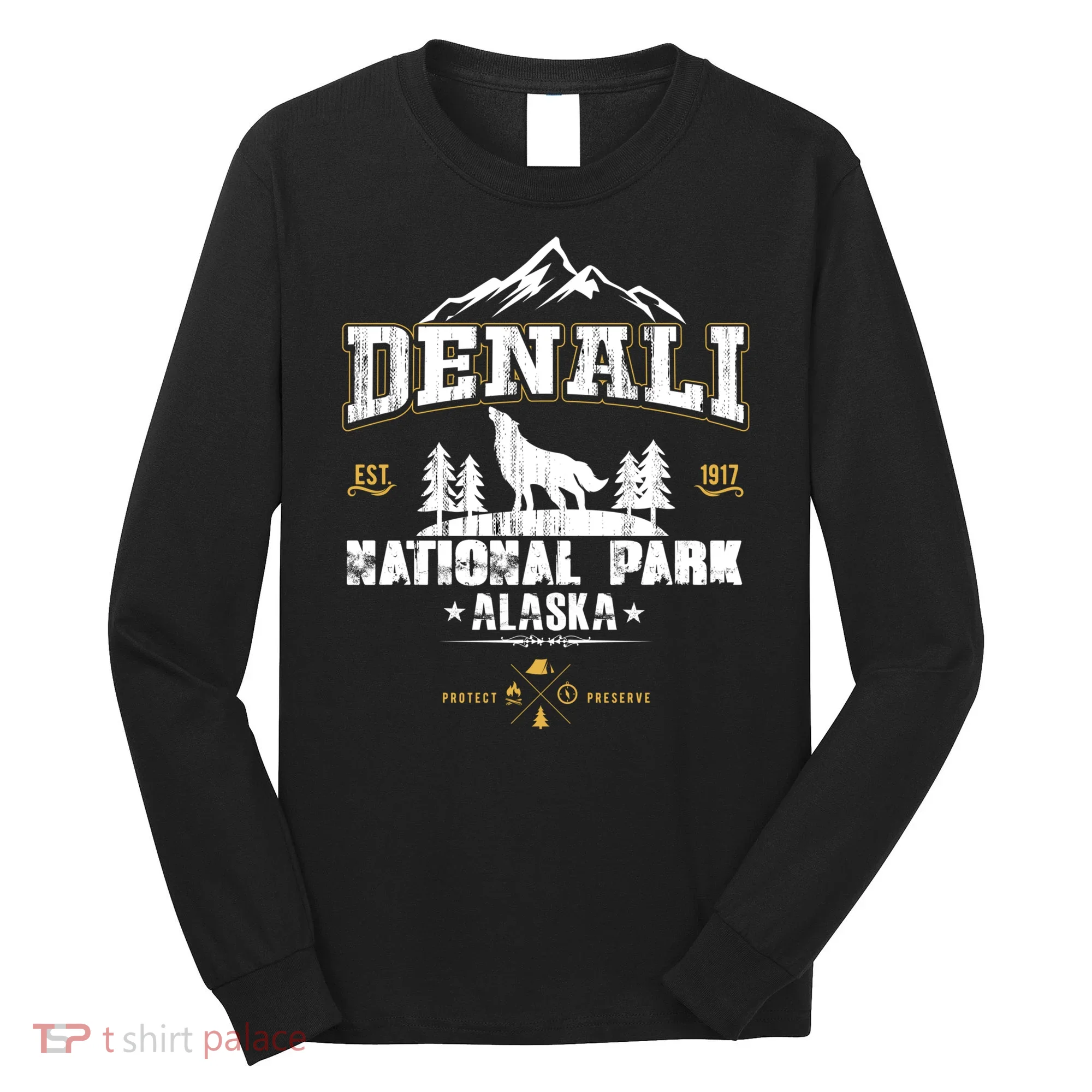 National Park Denali Alaska Long Sleeve Shirt