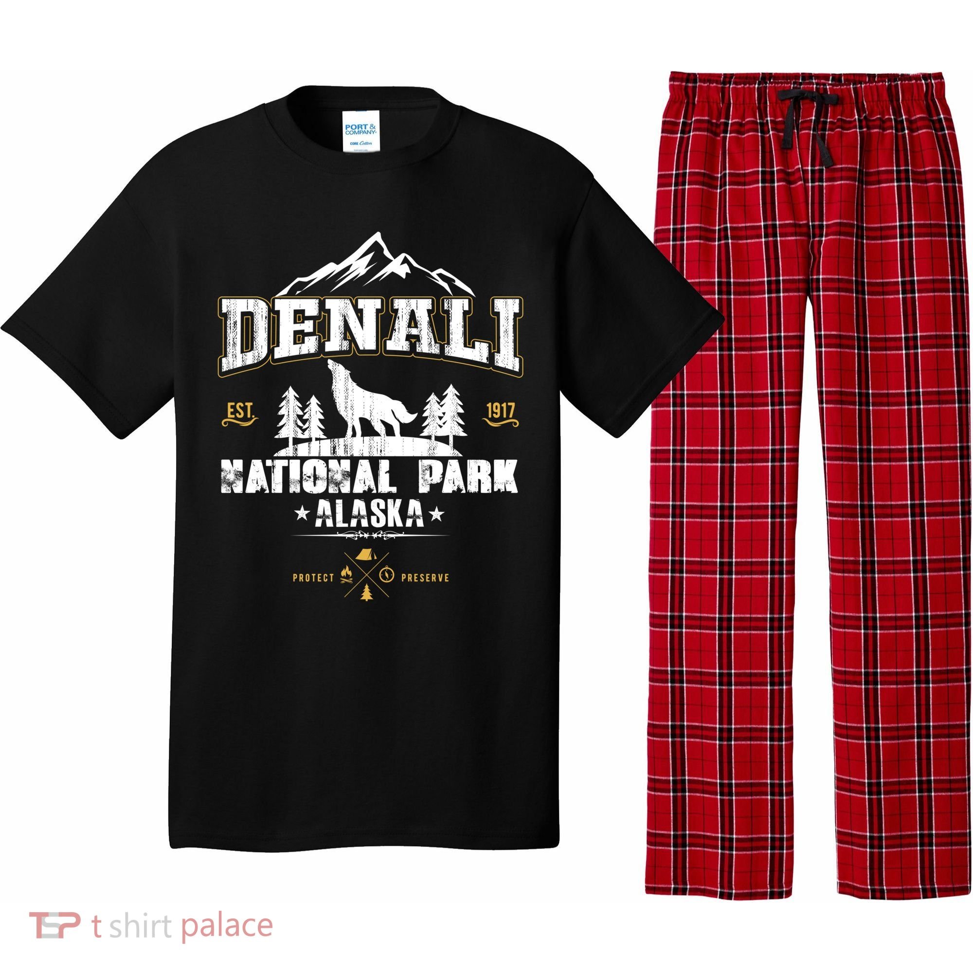 National Park Denali Alaska Pajama Set