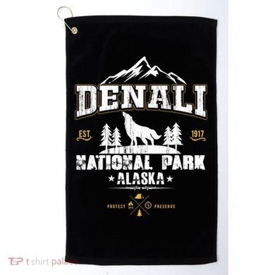 National Park Denali Alaska Golf Towel