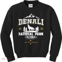 National Park Denali Alaska Kids Sweatshirt thumb 0