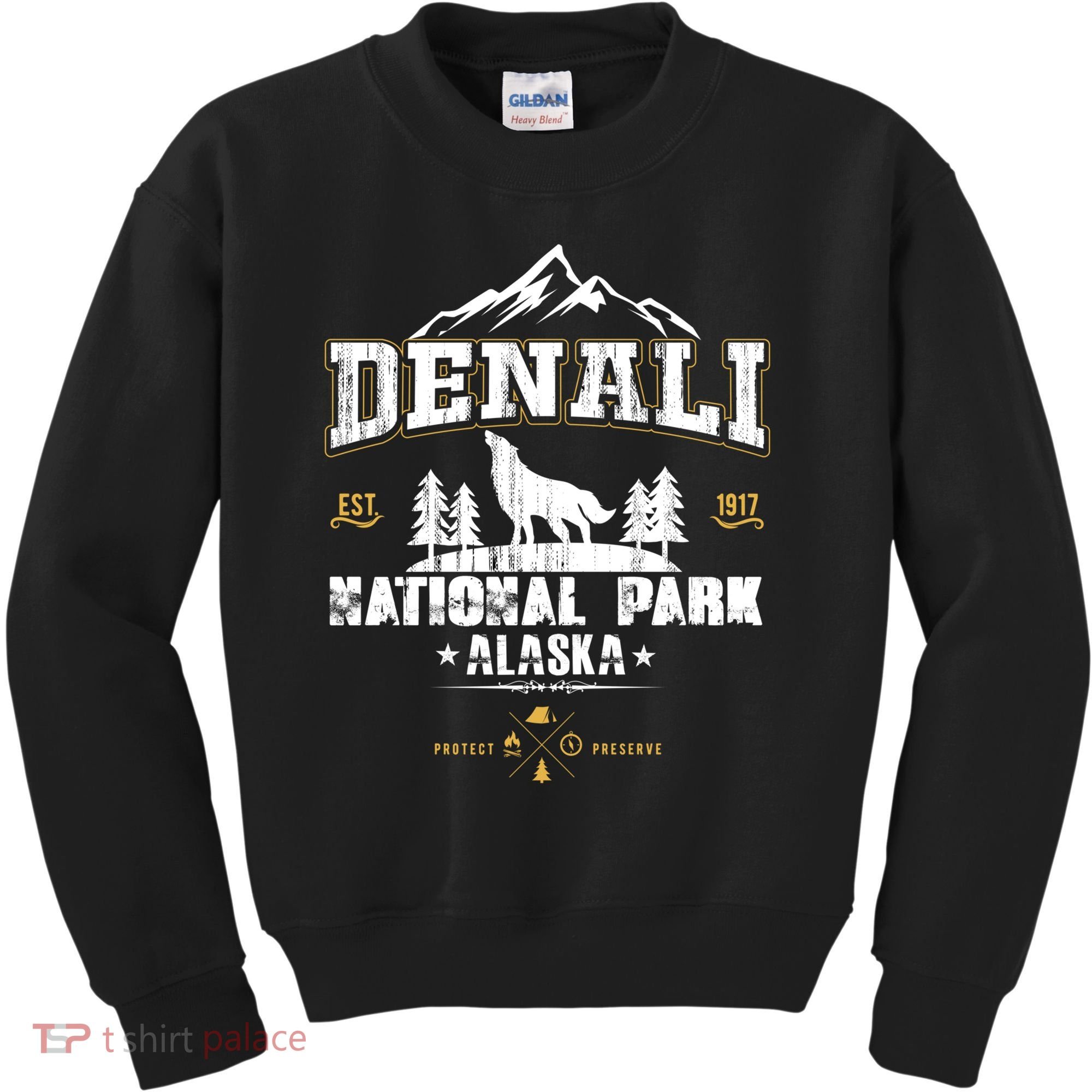 National Park Denali Alaska Kids Sweatshirt