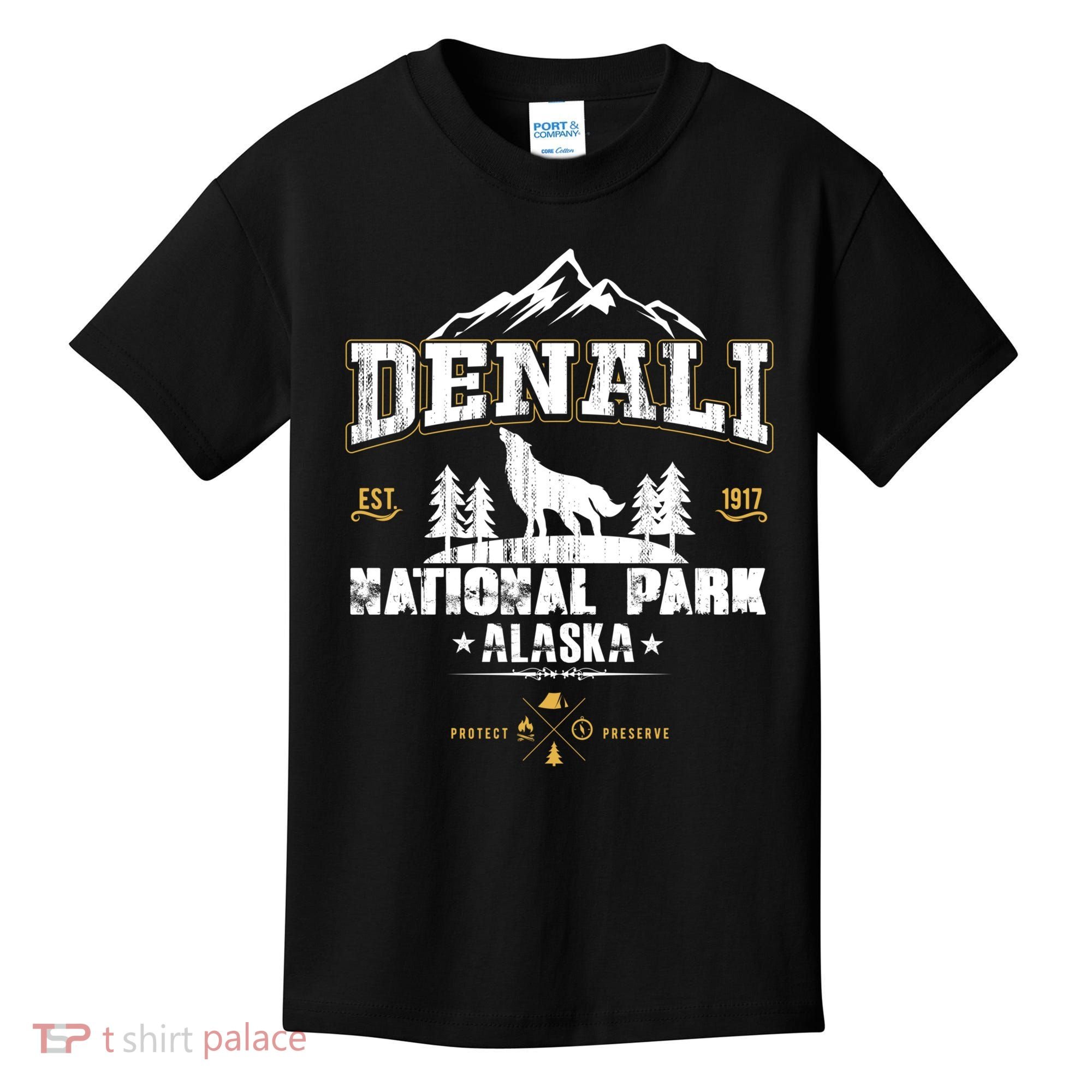 National Park Denali Alaska Kids T-Shirt