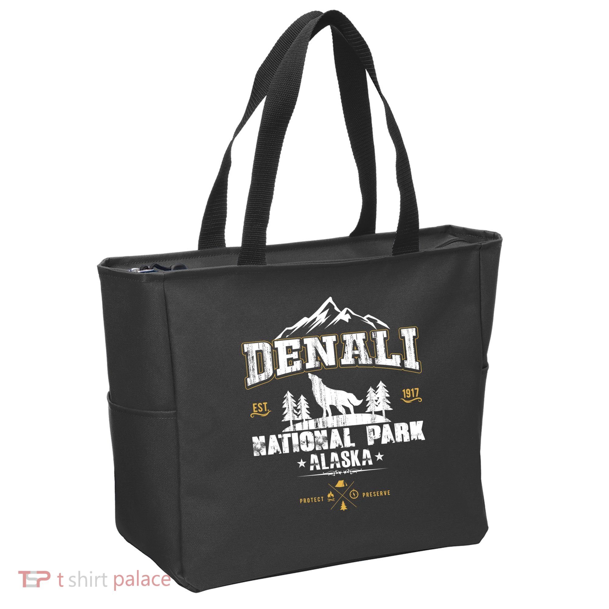 National Park Denali Alaska Tote Bag