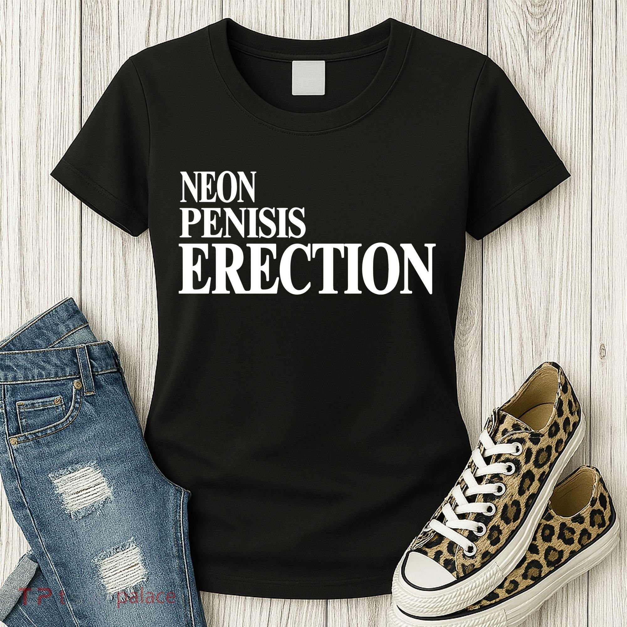 Neon Penisis Erection Women's T-Shirt