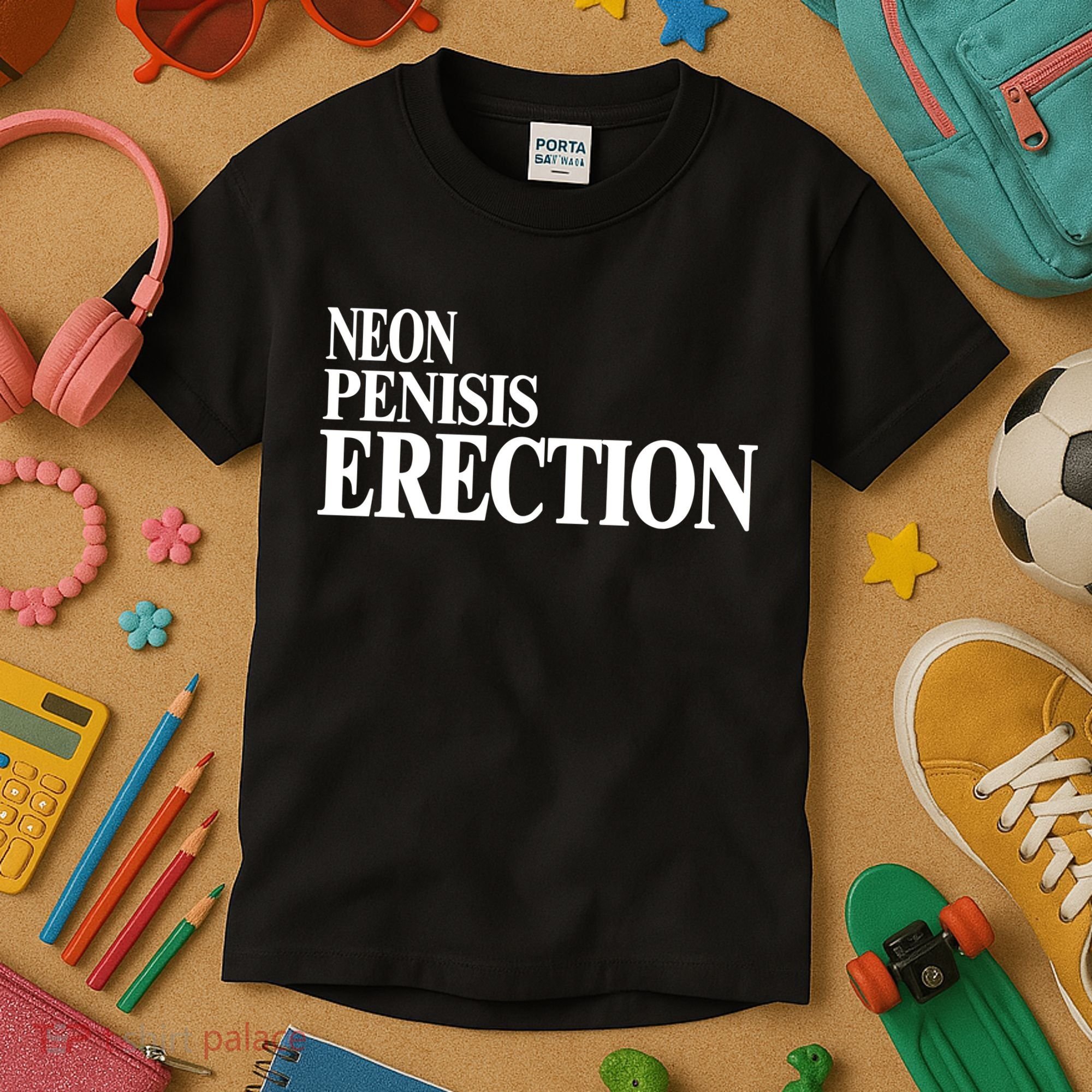 Neon Penisis Erection Kids T-Shirt