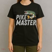Northern Pike Fishing Gift Pike Master Fishing T-Shirt thumb 4