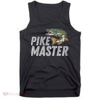 Northern Pike Fishing Gift Pike Master Fishing Tank Top thumb 0