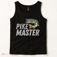 Northern Pike Fishing Gift Pike Master Fishing Tank Top thumb 2