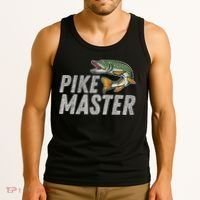 Northern Pike Fishing Gift Pike Master Fishing Tank Top thumb 3