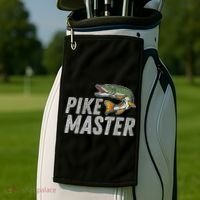 Northern Pike Fishing Gift Pike Master Fishing Golf Towel thumb 2