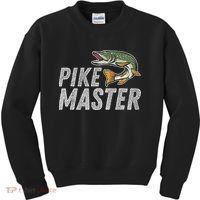 Northern Pike Fishing Gift Pike Master Fishing Kids Sweatshirt thumb 0