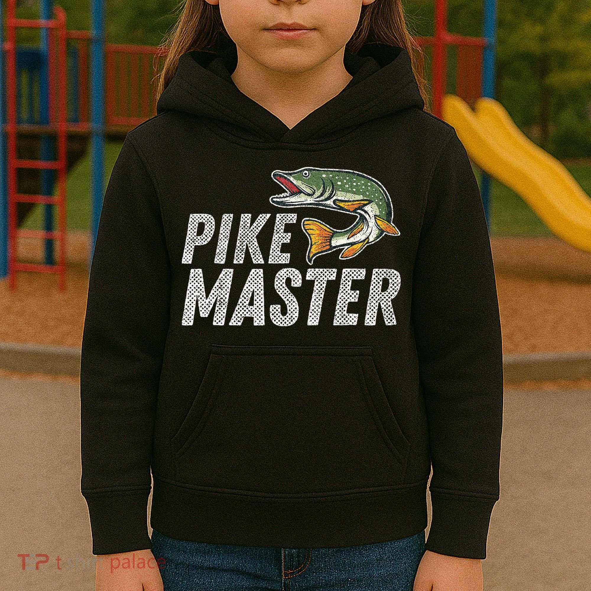 Northern Pike Fishing Gift Pike Master Fishing Kids Hoodie