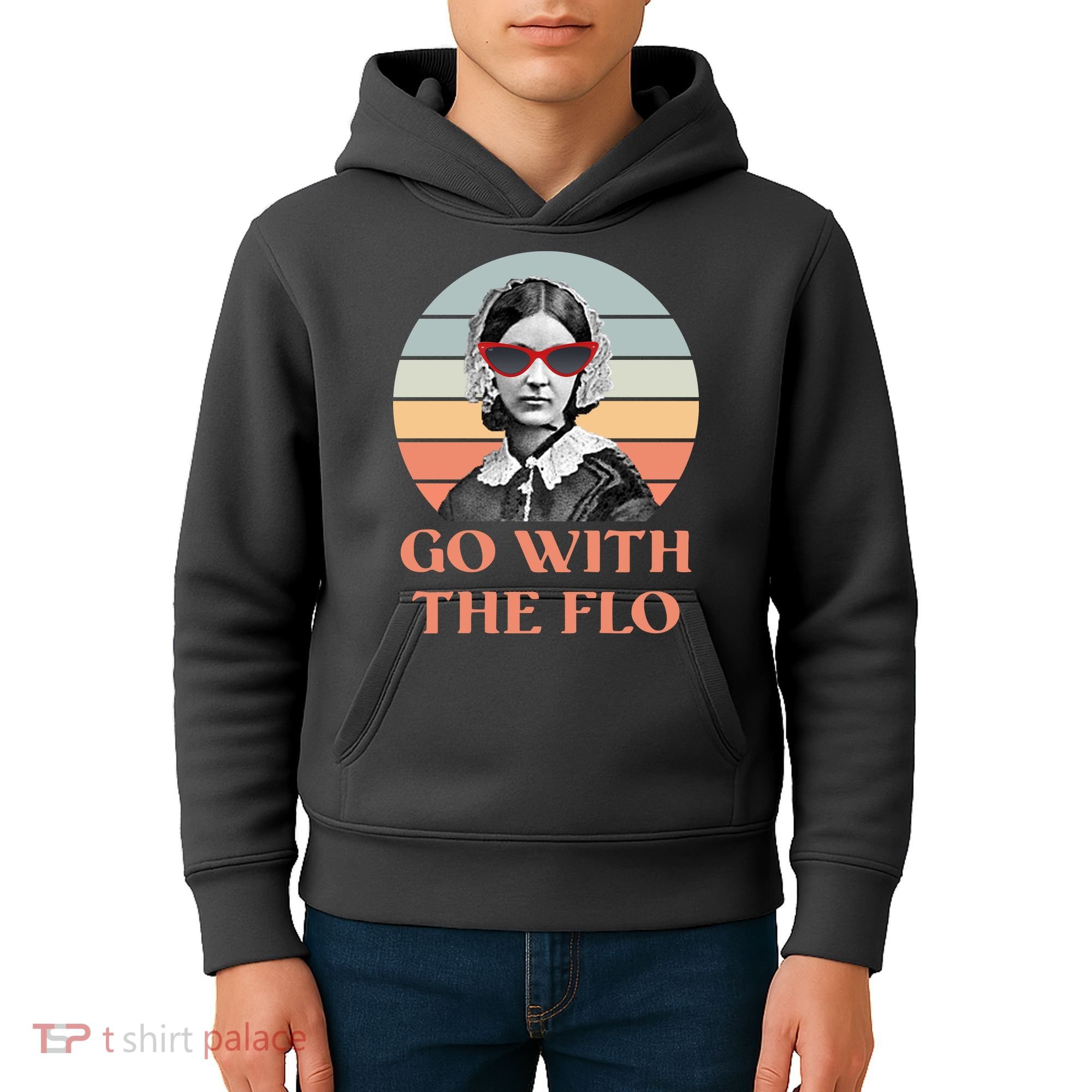 Nurse Practitioner Florence Go With The Flo Kids Hoodie