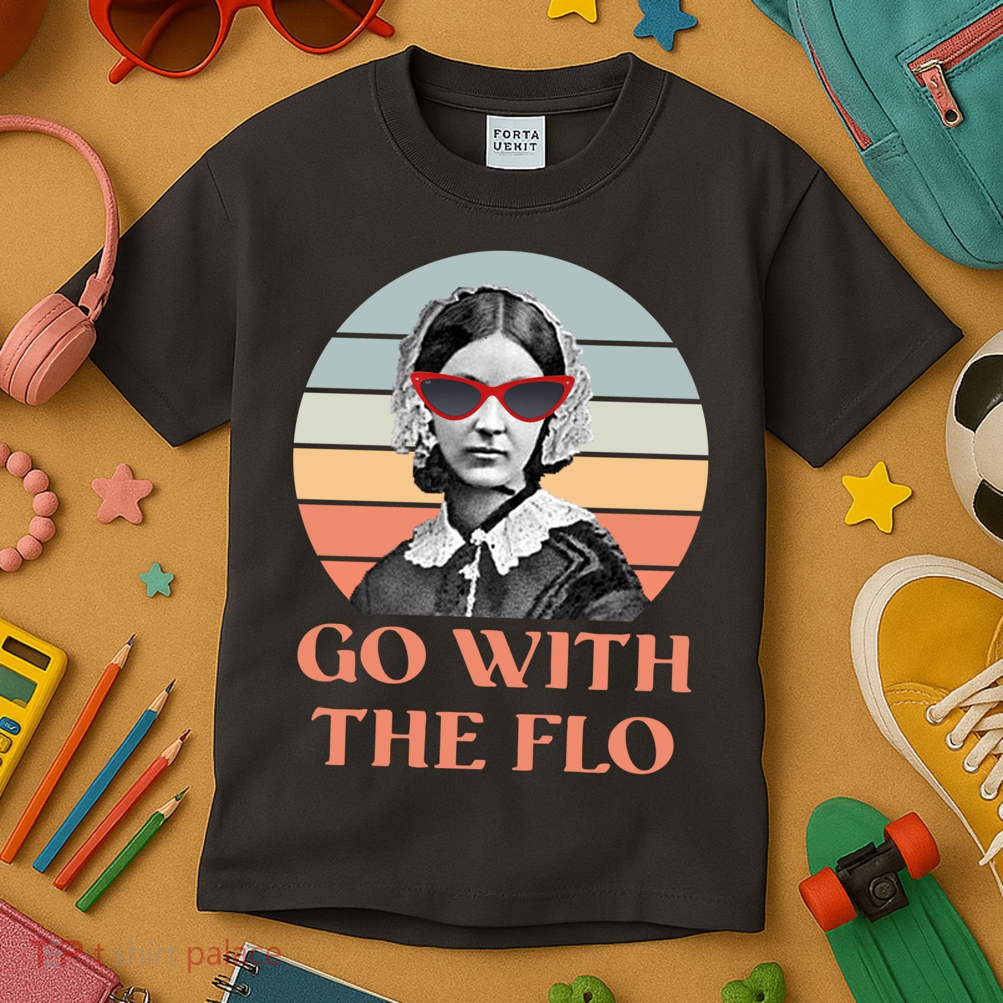 Nurse Practitioner Florence Go With The Flo Kids T-Shirt