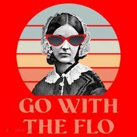 Nurse Practitioner Florence Go With The Flo Santa Hat thumb 1