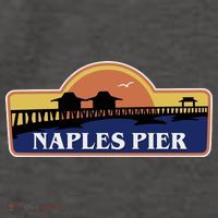 Naples Pier Florida Vector Backpack thumb 2