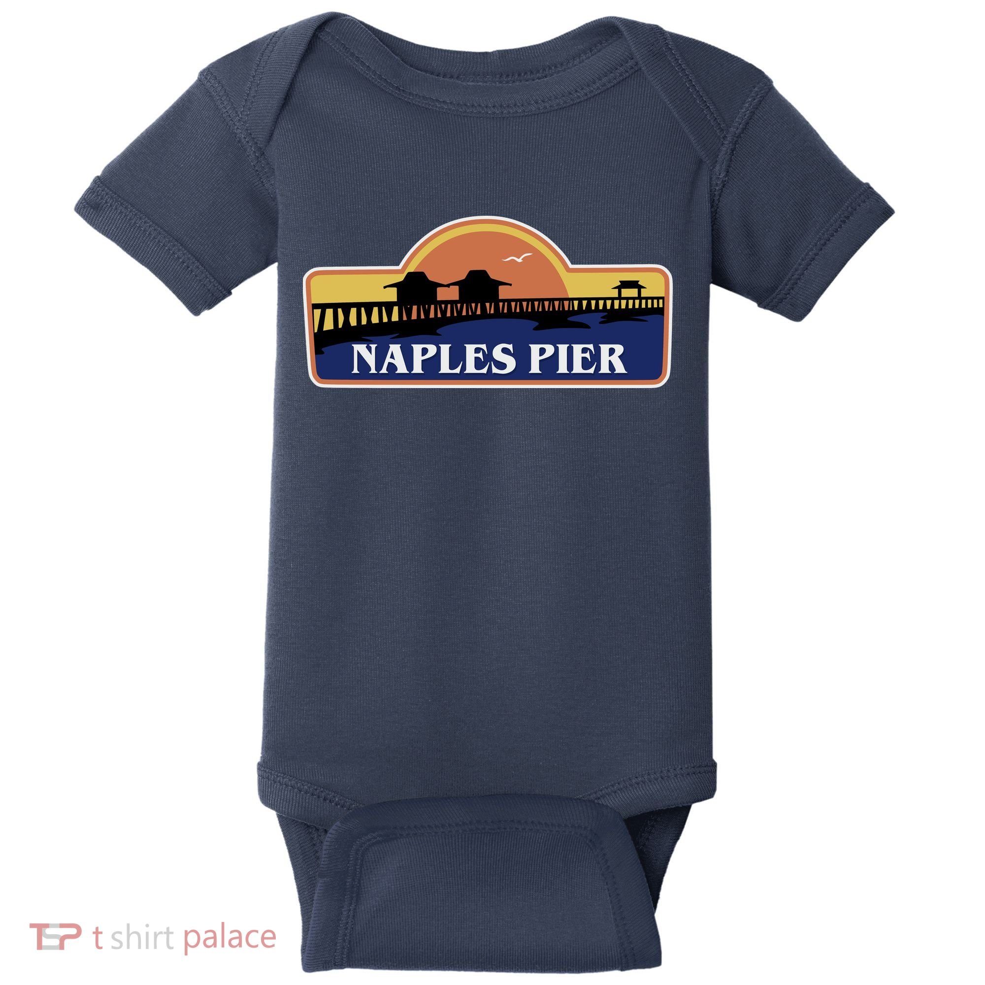 Naples Pier Florida Baby Bodysuit