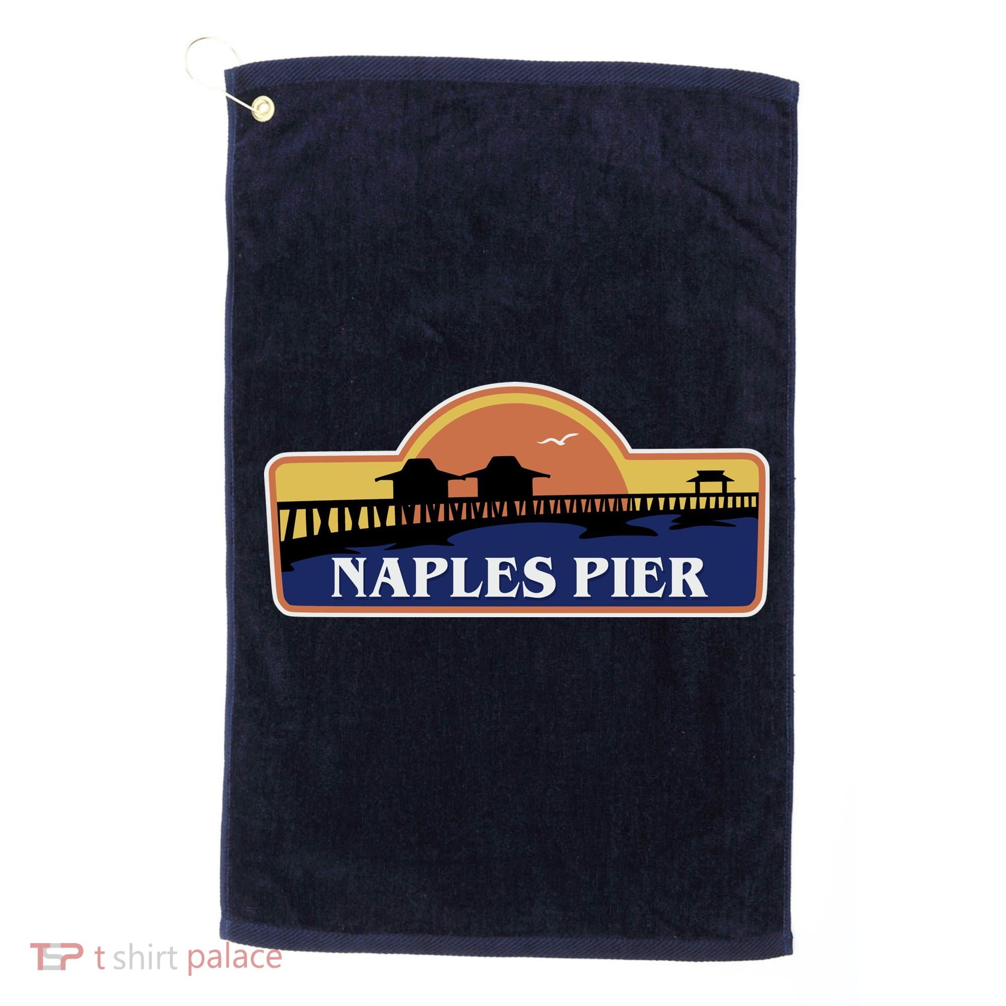 Naples Pier Florida Golf Towel