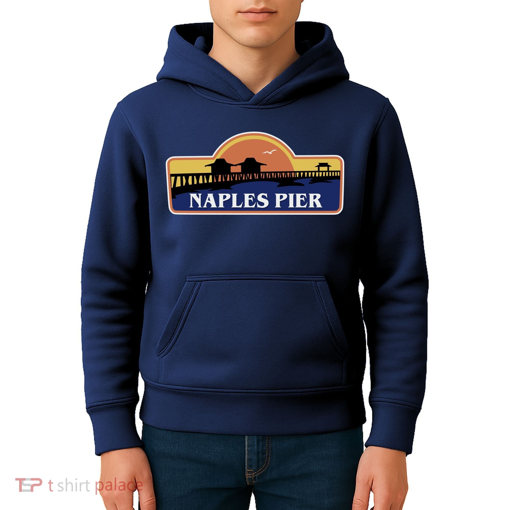 Naples Pier Florida Kids Hoodie