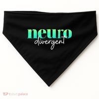 Neurodivergent Pride For Autism ADHD And ASD Awareness USA-Made Doggie Bandana thumb 0