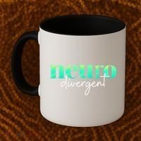 Neurodivergent Pride For Autism ADHD And ASD Awareness Coffee Mug thumb 2