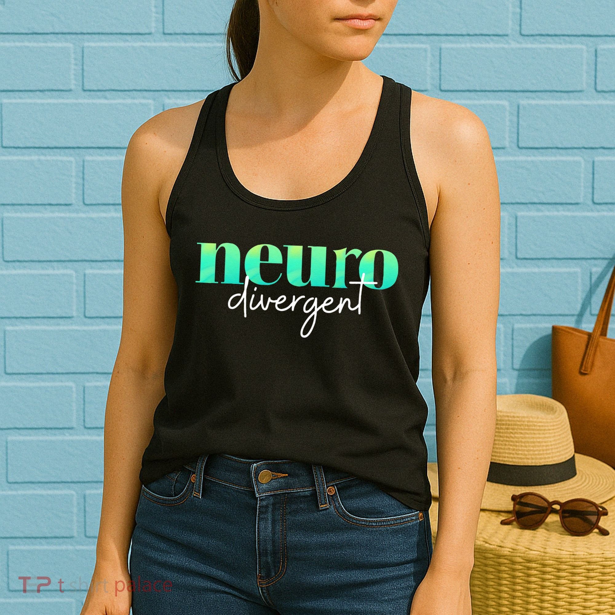 Neurodivergent Pride For Autism ADHD And ASD Awareness Women's Tank Top