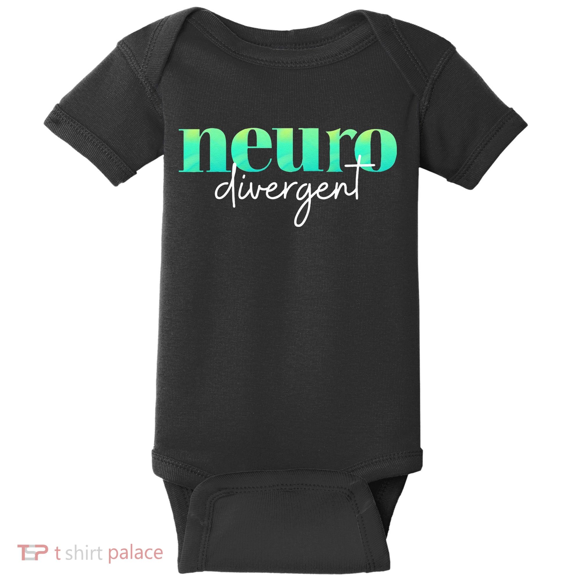 Neurodivergent Pride For Autism ADHD And ASD Awareness Baby Bodysuit