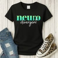 Neurodivergent Pride For Autism ADHD And ASD Awareness Women's T-Shirt thumb 3