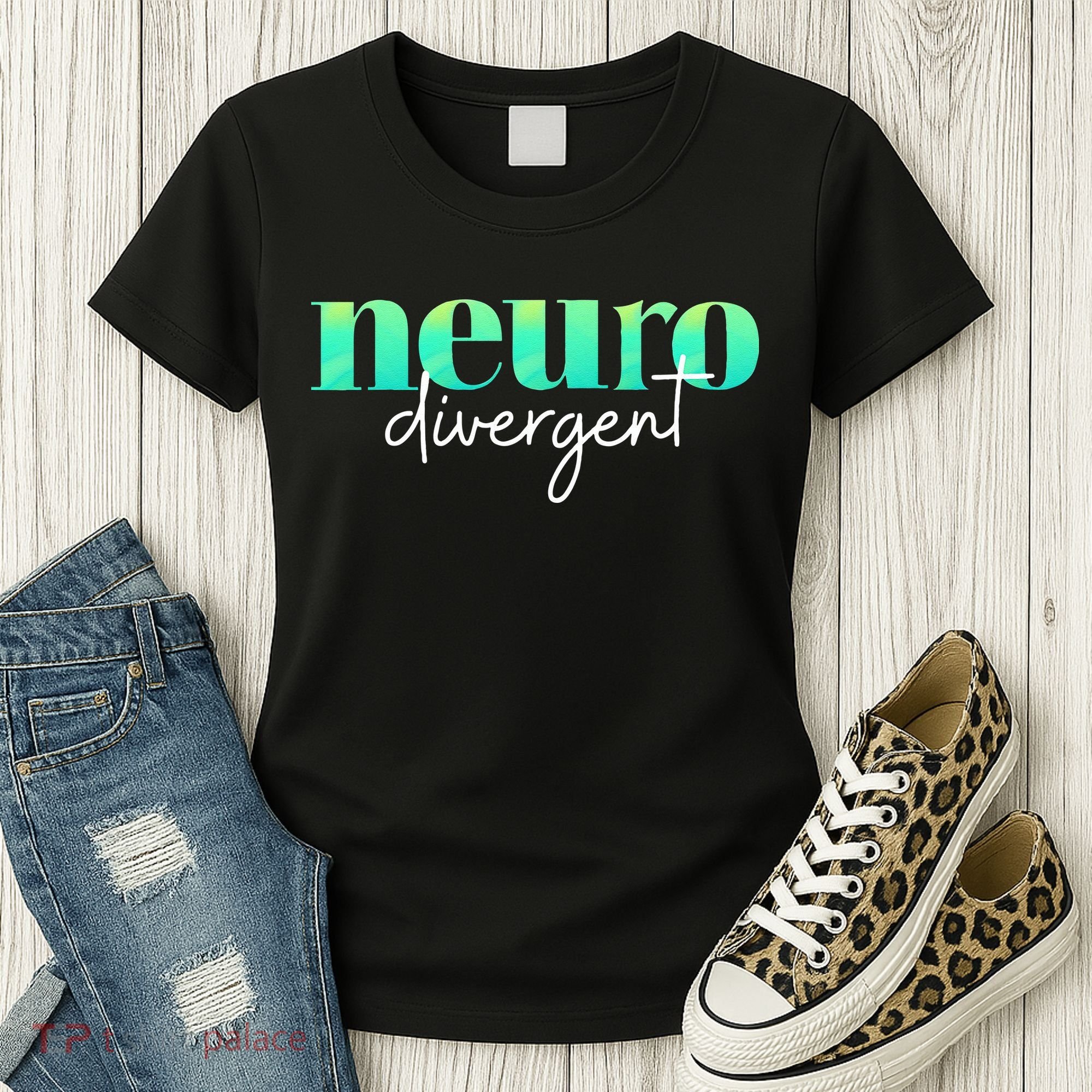 Neurodivergent Pride For Autism ADHD And ASD Awareness Women's T-Shirt
