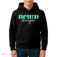 Neurodivergent Pride For Autism ADHD And ASD Awareness Kids Hoodie thumb 4