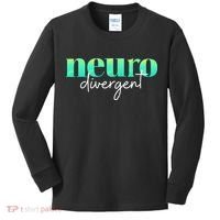 Neurodivergent Pride For Autism ADHD And ASD Awareness Kids Long Sleeve Shirt thumb 0