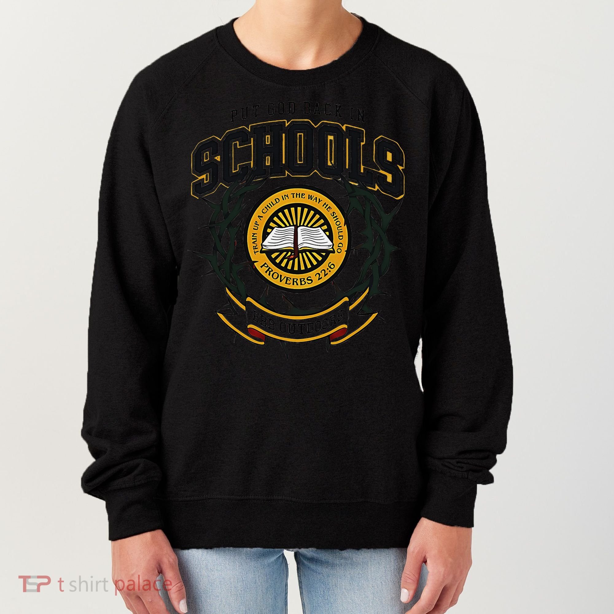 Nice Put God Back In Schools Bbb Outdoors Women's Sweatshirt
