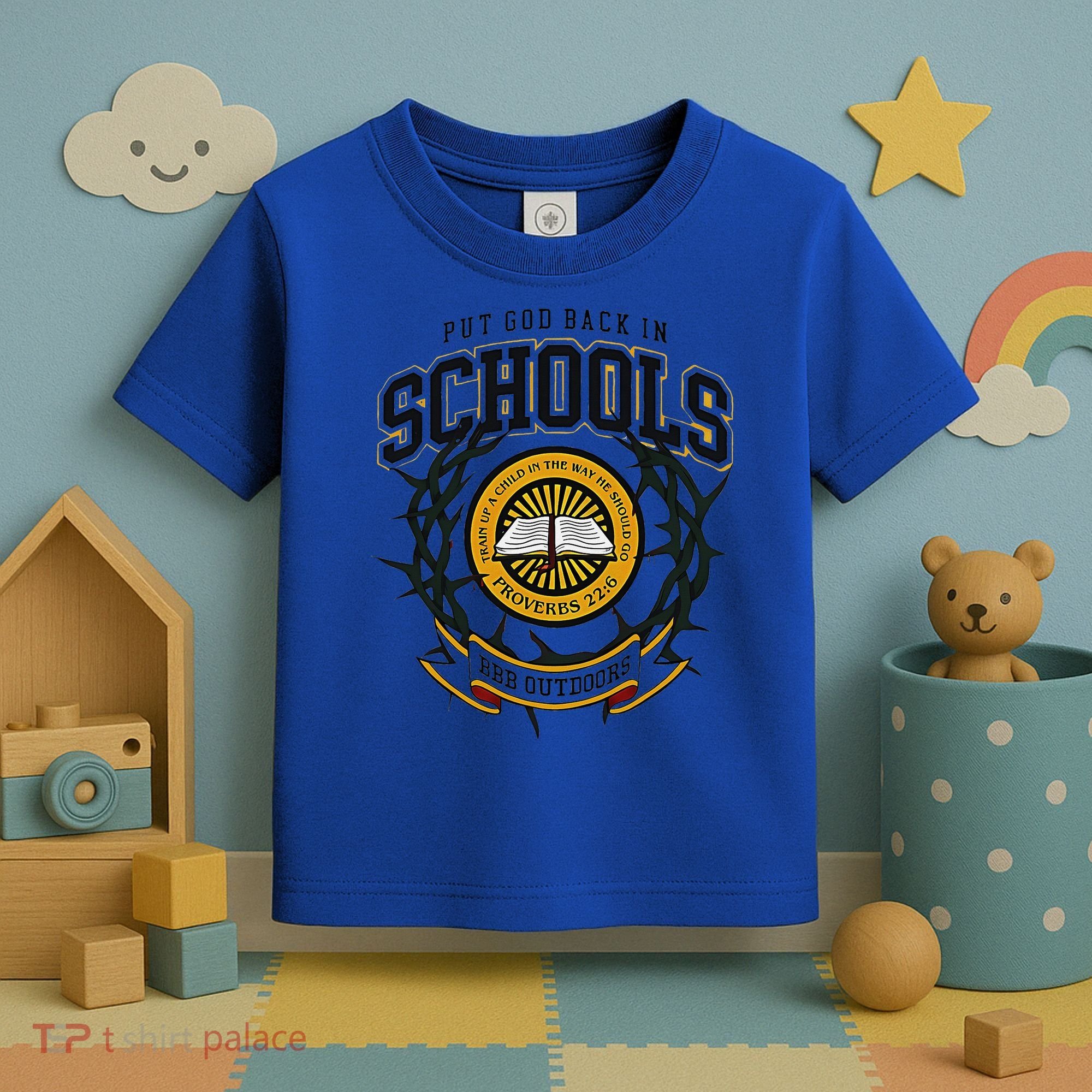Nice Put God Back In Schools Bbb Outdoors Toddler T-Shirt