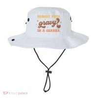 Nobody Puts Gravy In A Corner Funny Thanksgiving Meaningful Gift Bucket Hat thumb 0