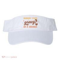 Nobody Puts Gravy In A Corner Funny Thanksgiving Meaningful Gift Visor thumb 0