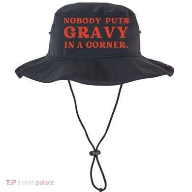 Nobody Puts Gravy In A Corner Funny Thanksgiving Saying Bucket Hat