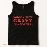 Nobody Puts Gravy In A Corner Funny Thanksgiving Saying Tank Top thumb 2