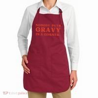 Nobody Puts Gravy In A Corner Funny Thanksgiving Saying Apron thumb 2
