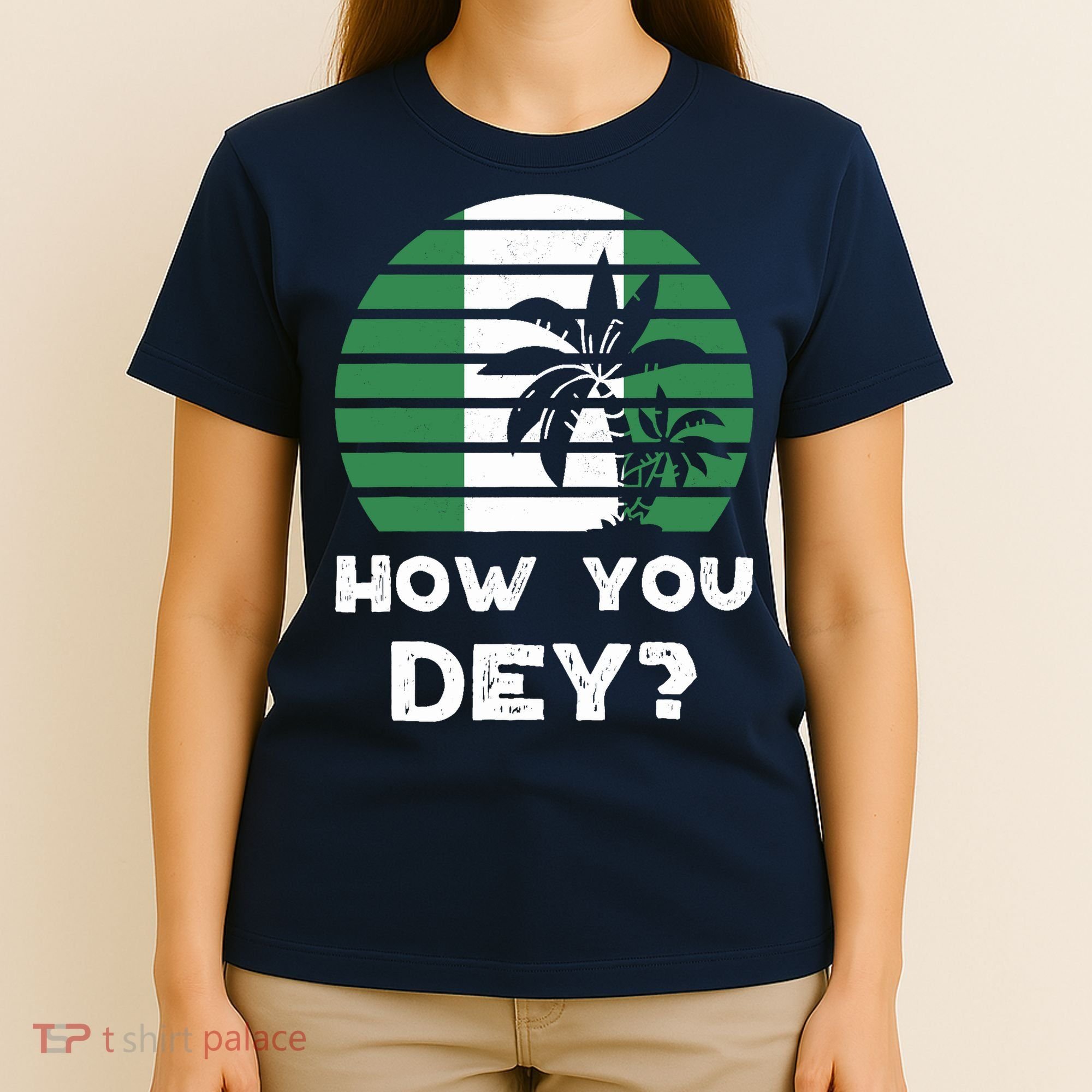 Nigeria Pidgin How You Dey Quote Nigerian Flag Nigeria T-Shirt
