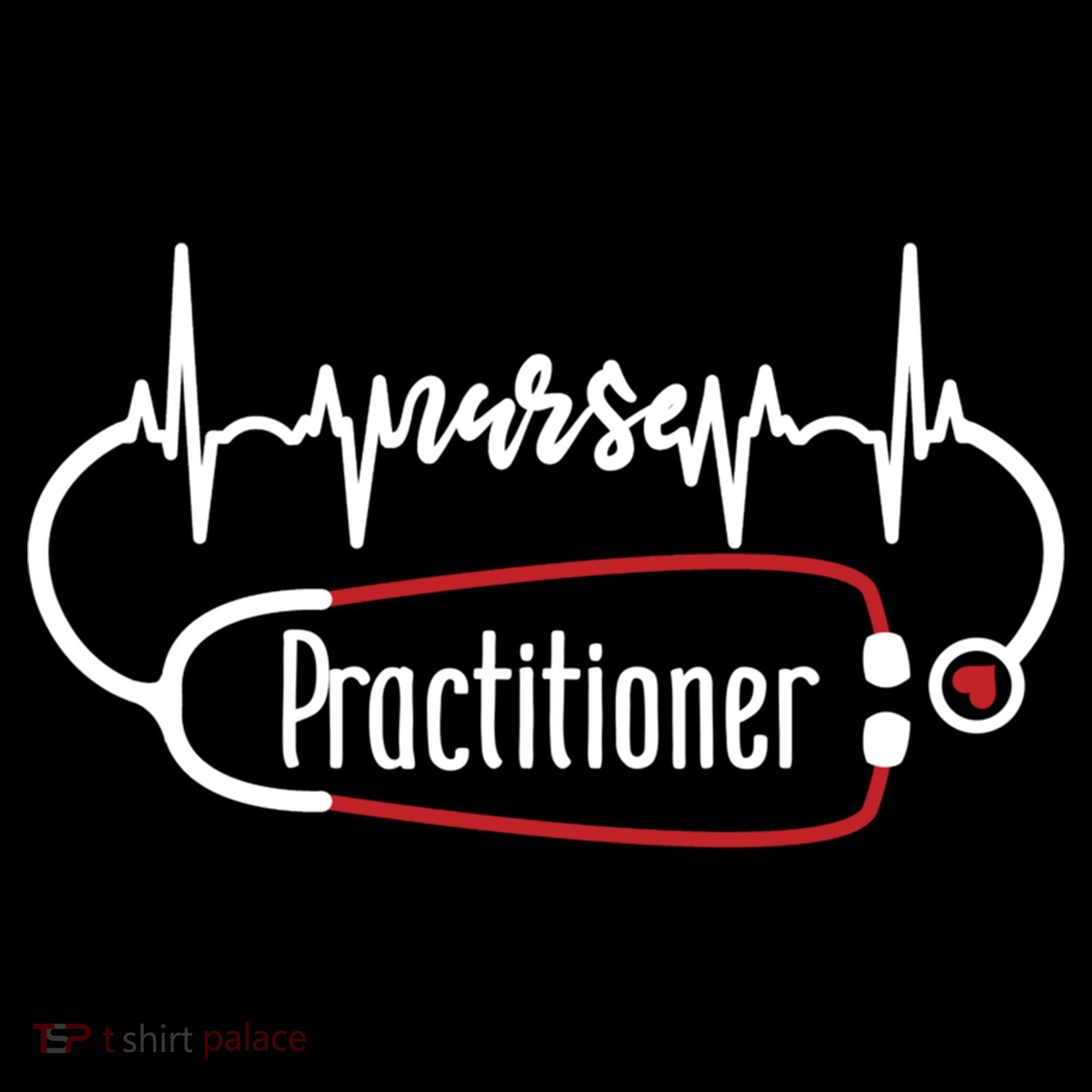 Nurse Practitioner Heartbeat Heart Stethoscope Nursing Gift Bucket Hat