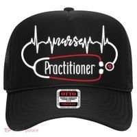 Nurse Practitioner Heartbeat Heart Stethoscope Nursing Gift Hat thumb 0