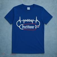 Nurse Practitioner Heartbeat Heart Stethoscope Nursing Gift T-Shirt thumb 5